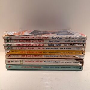 Baby-sitters Little Sister and Baby-sitters Club 8 Chapter Books 1986-1991 Good